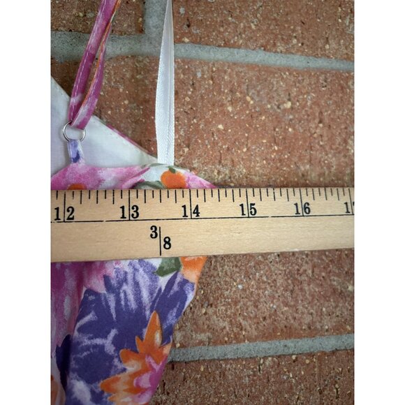 One And Only Collective Floral Ruffle Hem Mini Romper Dress Open Back Design - Picture 7 of 12